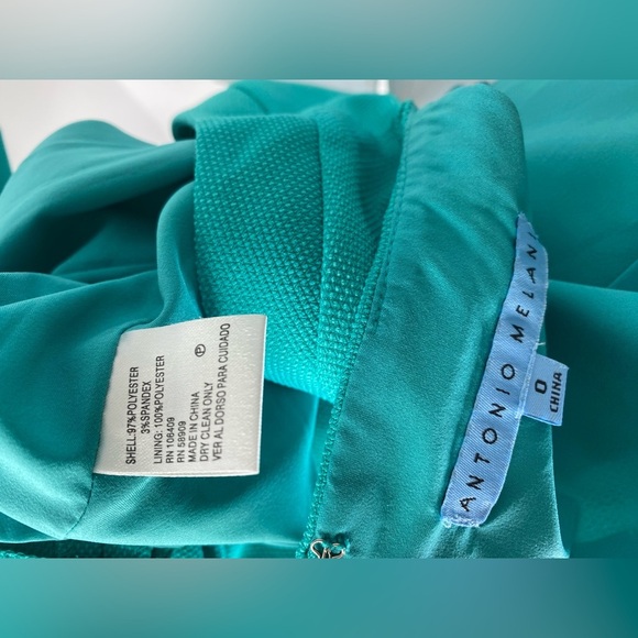 ANTONIO MELANI Turquoise Midi Dress - Picture 4 of 7